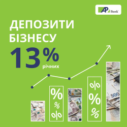We are increasing rates on business deposits to 13% per annum
